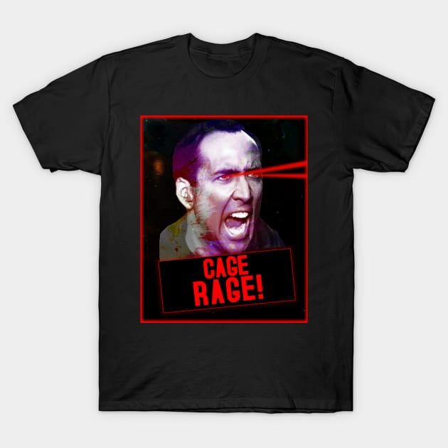 Nicolas Cage Rage T-Shirt by VictorVV